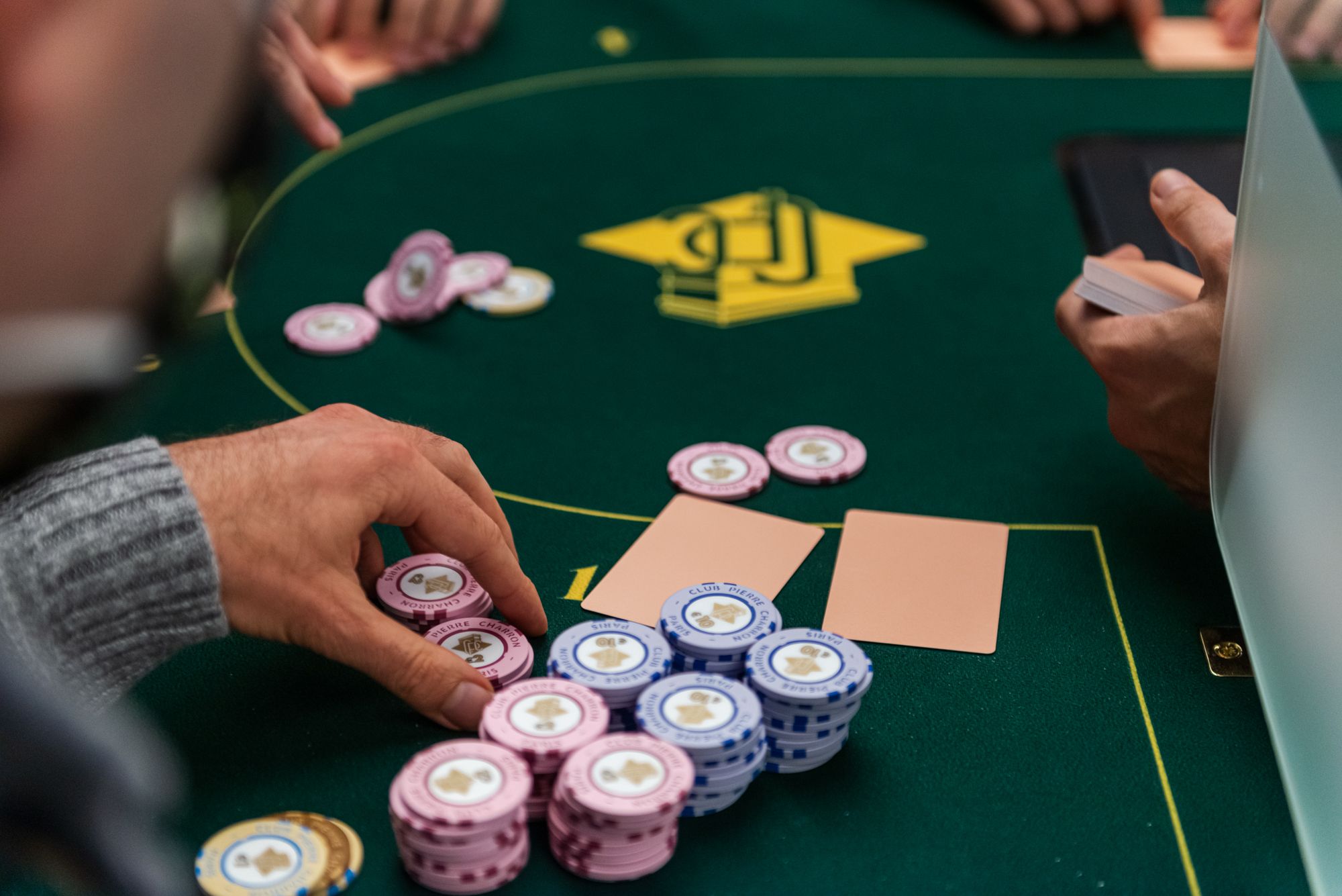 game of poker, player with a lot of chips