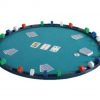 Burwells Poker Bridge Card Game Table Mat Topper Cover Green Felt Home Casino Carry Pouch