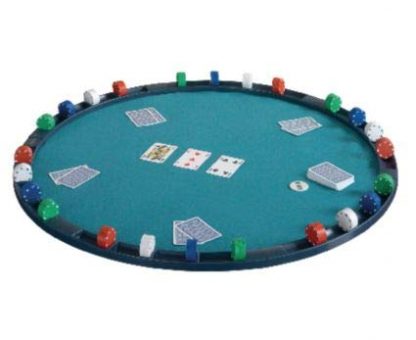 Burwells Poker Bridge Card Game Table Mat Topper Cover Green Felt Home Casino Carry Pouch