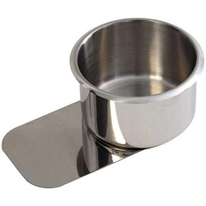 GSE Games & Sports Expert Stainless Steel Slide Under Drink Cup Holder for Poker Table (Single/10-Pack) - Image 3