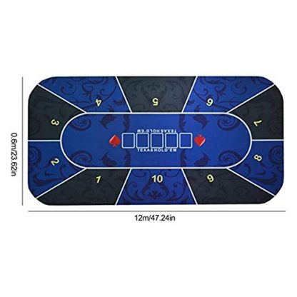 YFY 120x60cm poker table top, portable poker table mat, texas hold em poker mat with transport tube, play mat as gift - Image 7