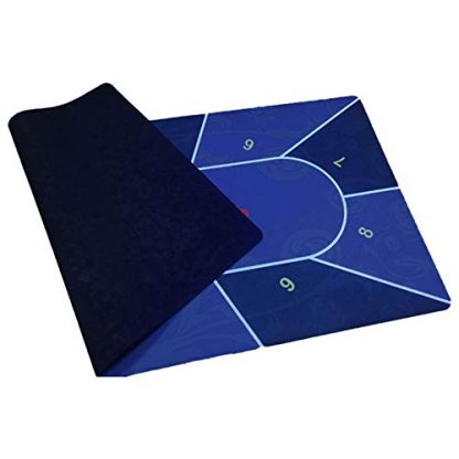 Poker Table Top, Layout Poker Mat, Portable Poker Table Mat Texas Hold Em Poker Mat with Carry Tube, Rubber Bottom, Flannel Surface - Image 6