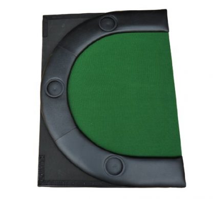 HOMCOM 200cmx90cm/79 x36 Classic 3 Folding Poker Table Foldable Poker Top 10 Seater Players Blackjack Table with Drink Holders Carry Bag - Image 4