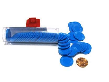 Koplow Games 50 Mini Poker Chips - Blue