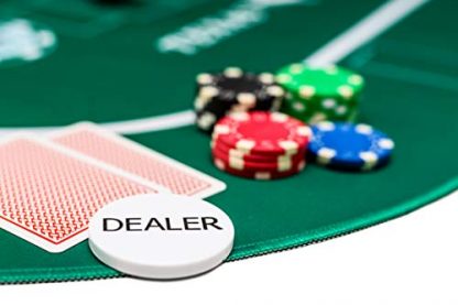KrockaZone XXL Premium Poker Mat 1000 x 600 mm + Carry Bag - Professional Poker Underlay for Poker Table Topper - Deluxe Poker Mat, Table Mat, Poker Cloth - Image 5