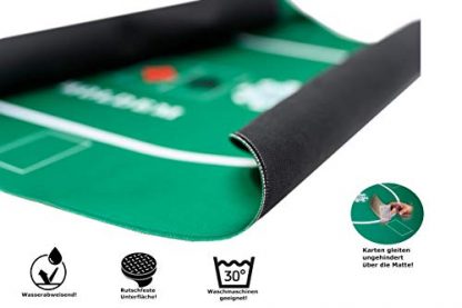 KrockaZone XXL Premium Poker Mat 1000 x 600 mm + Carry Bag - Professional Poker Underlay for Poker Table Topper - Deluxe Poker Mat, Table Mat, Poker Cloth - Image 4