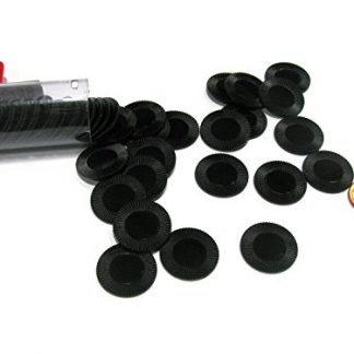 Black Mini Poker Chip 7/8in Tube of 50ea by Koplow Games