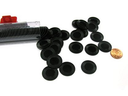 Black Mini Poker Chip 7/8in Tube of 50ea by Koplow Games