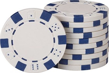 Fat Cat 11.5 Gram Texas Hold 'em Clay Poker Chip Set with Aluminum Case, 500 Striped Dice Chips - Image 6