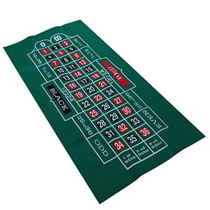 Roulette Tablecloth--Felt Poker Table Cloth--Waterproof Blackjack Table Cloth Double-sided Pattern Playing Cards Table Cloth--Felt Non-woven Roulette Layout Playing Cloth