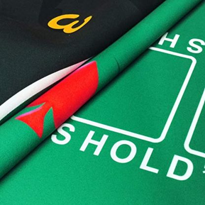HEN'GMF Portable Rubber Foam Poker Table Mat Texas Hold em Poker Mat with Carry Tube to Play Cards, Poker Games, Blackjack, Casino (1.2x0.6m/1.8x0.9m) - Image 5