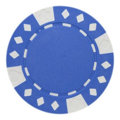 Brybelly Diamond Suited Poker Chips 11.5-gram Clay Composite - Pack of 50
