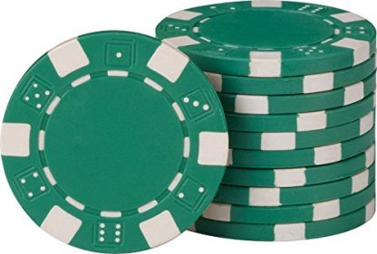 Fat Cat 11.5 Gram Texas Hold 'em Clay Poker Chip Set with Aluminum Case, 500 Striped Dice Chips - Image 10