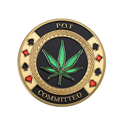 Poker Card-Guard Coin Collectibles Table Games Poker Card-Guard Golden Coin w/Plastic Case, Poker Chips Coin, A Great Coin Collecting Gifts for Husband, Father, Friends - Image 4