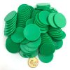 Smartdealspro Set of 100 1 1/2 Inch Opaque Poker Chips Plastic Learning Counters Game Tokens with Storage Box