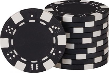 Fat Cat 11.5 Gram Texas Hold 'em Clay Poker Chip Set with Aluminum Case, 500 Striped Dice Chips - Image 9