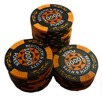 10,000 Value Numbered Redtooth & Nuts Poker Chip Roll
