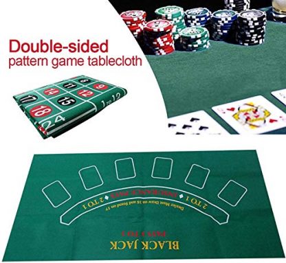 FYSM poker mat double-sided pattern game table felt non-woven waterproof table mat roulette table cloth blackjack frugal enjoyment - Image 4