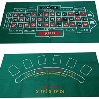 FYSM poker mat double-sided pattern game table felt non-woven waterproof table mat roulette table cloth blackjack frugal enjoyment