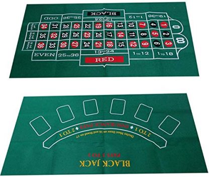 FYSM poker mat double-sided pattern game table felt non-woven waterproof table mat roulette table cloth blackjack frugal enjoyment
