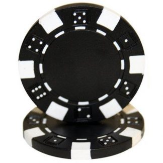Brybelly 50 Clay Composite Striped Dice 11.5 Gram Poker Chips