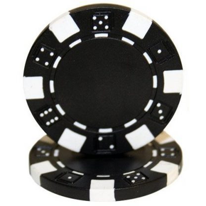 Brybelly 50 Clay Composite Striped Dice 11.5 Gram Poker Chips