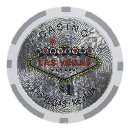 Brybelly Las Vegas Casino Poker Chip Heavyweight 14-gram Clay Composite - Pack of 50