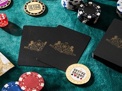 Premium Poker Chip Set With Aluminum Carrying Case. Upgraded Dealer/Small/Big Blind Buttons. PVC Black Water Proof Playing Cards. 300 Piece Composite, Texas Hold'em with Dice. Prime Professional - Image 4